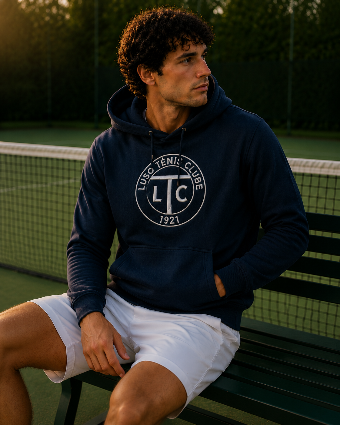 Hoodie Bordado - Luso Ténis Clube